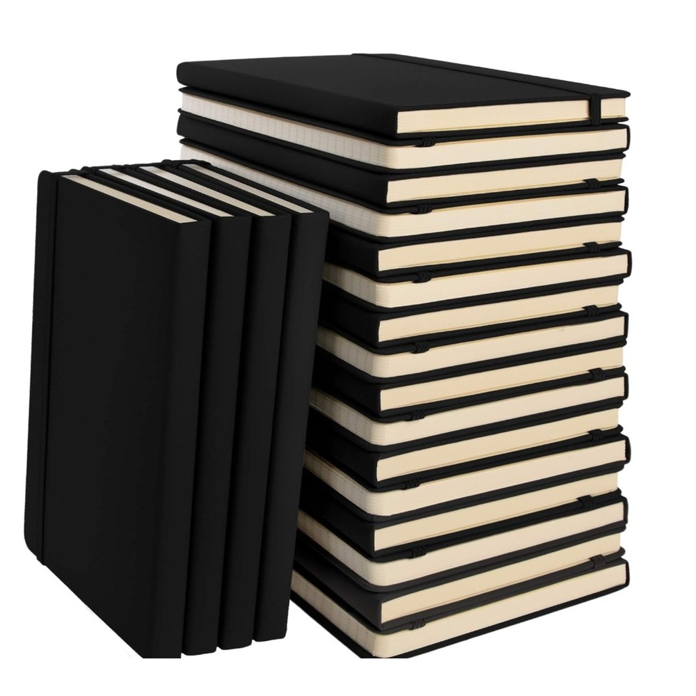 Simply Genius 20 Pack Bulk A5 Lined Hardcover Notebooks, 192 pages, 5.7" x 8.4"